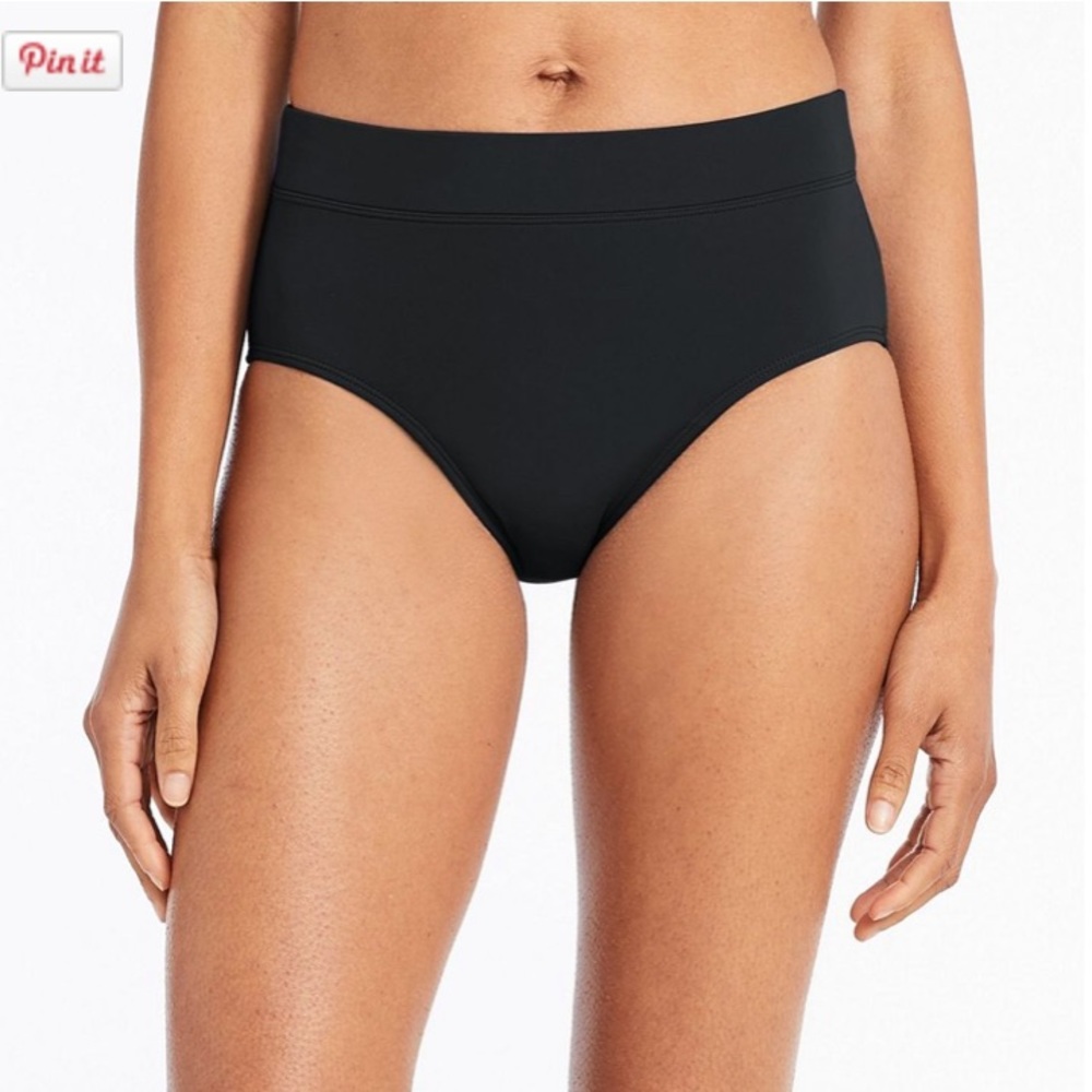 Womens LLBean Swim Bottoms- High Waist